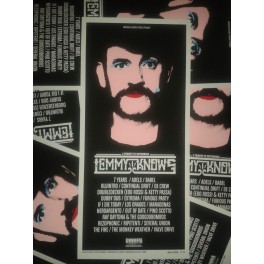 Poster serigrafato "LEMMY KNOWS" LIMITED EDITION